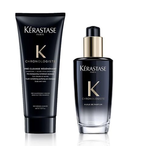 Kerastase 卡詩 【南紡購物中心】  巴黎 黑鑽極萃逆時亮澤組 (髮浴200ml+香氛露100ml)