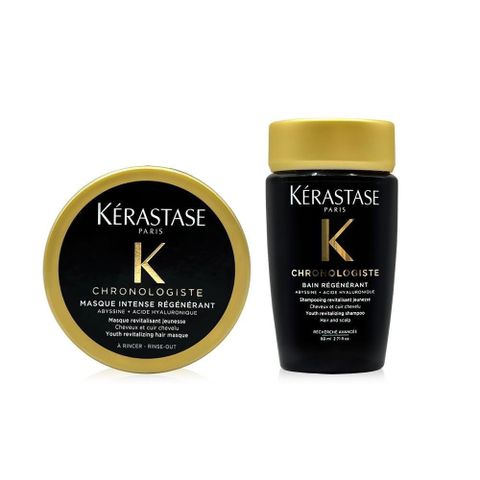 Kerastase 卡詩 黑鑽極萃逆時旅行組 髮膜75ml+髮浴80ml