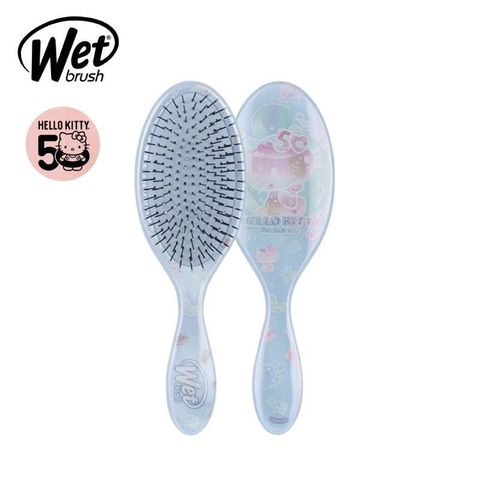 【 Wet Brush x Sanrio 】三麗鷗系列 -Hello Kitty 50週年 粉藍