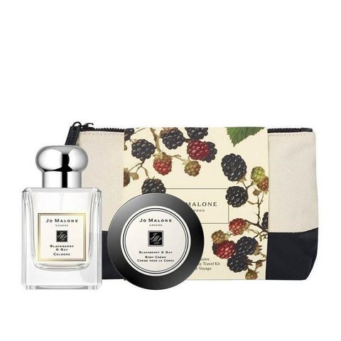 Jo Malone 【南紡購物中心】  黑莓與月桂葉香氛旅行組古龍水+潤膚乳霜+旅行包