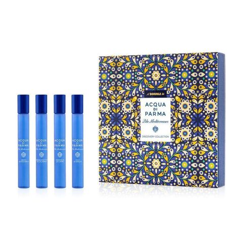 【南紡購物中心】 ACQUA DI PARMA 帕爾瑪之水 藍色地中海系列香氛探索組 滾珠香水 10ml x4