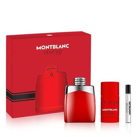 MONTBLANC 萬寶龍 【南紡購物中心】 傳奇烈紅淡香氛禮盒 (淡香精100ml+淡香精7.5ml+體香膏75g) 