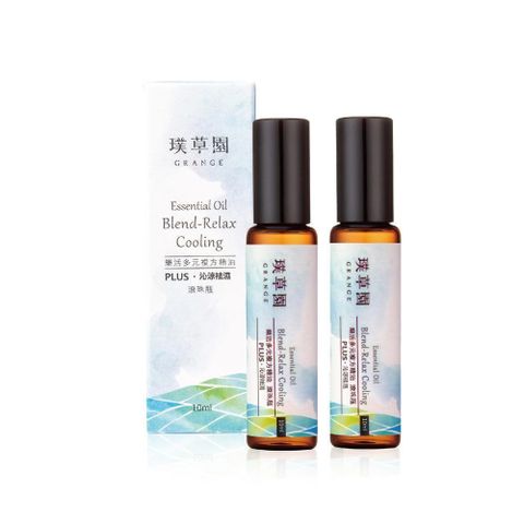 【南紡購物中心】 璞草園-樂活多元複方精油PLUS滾珠瓶10ml*2 (沁涼祛濕)