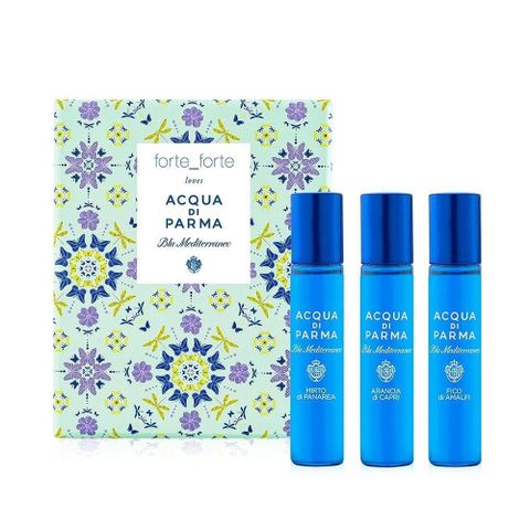 Acqua Di Parma 【南紡購物中心】  帕爾瑪之水 藍色地中海系列 旅行組 (12ml x3)