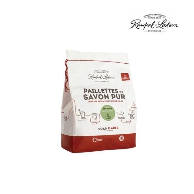  【南法香頌】歐巴拉朵 馬賽皂洗衣皂絲-綠茶750g(適嬰兒及過敏膚質)