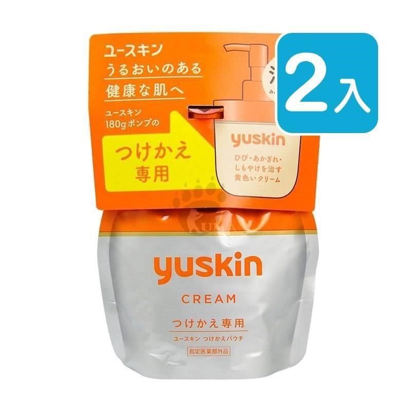 yuskin 悠斯晶 【南紡購物中心】 乳霜 180g (2入) 補充包