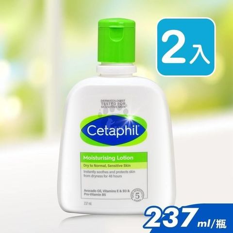 Cetaphil 舒特膚 (贈長效潤膚霜14g) 長效潤膚乳 237ml (2入)