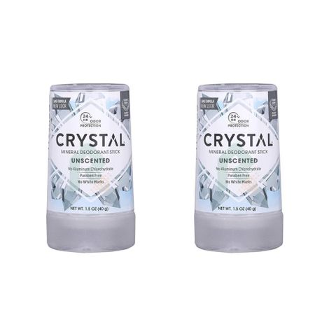 【南紡購物中心】 【CRYSTAL】2入組 礦物淨味棒 長效體香石 40G(不含鋁鹽)