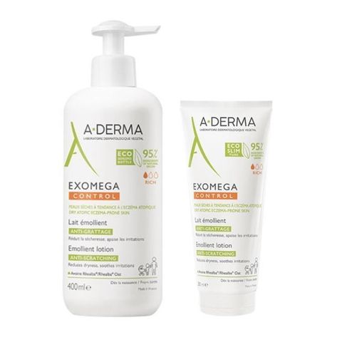 A-DERMA 艾芙美 【南紡購物中心】 Aderma 燕麥新葉益護佳乳液 大加小組(400ml+200ml) 新