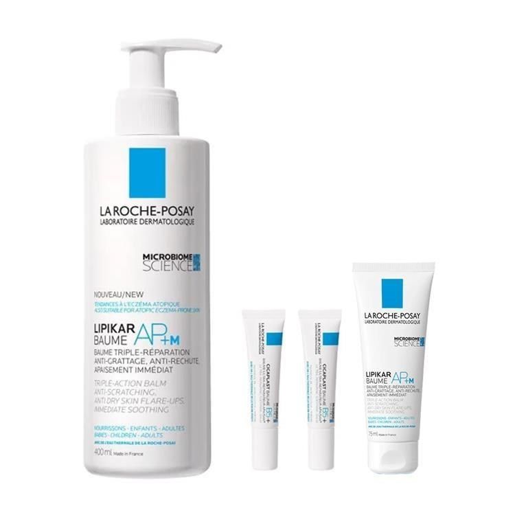 LA ROCHE-POSAY 理膚寶水 理必佳極效滋潤霜400ml組(送全面修復霜 15ml*2+滋潤霜75ml)