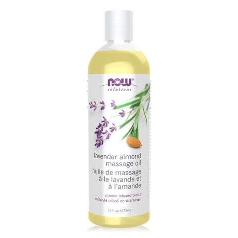 【NOW】薰衣草杏仁按摩油 473ml Lavender Almond Massage Oil