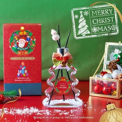 【藻土屋】冬季限定聖誕樹款 香氛珪藻土擴香瓶