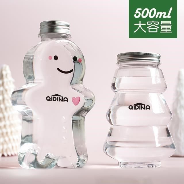 藻土屋 【南紡購物中心】 聖誕限定造型補充瓶500ml-薑餅人款