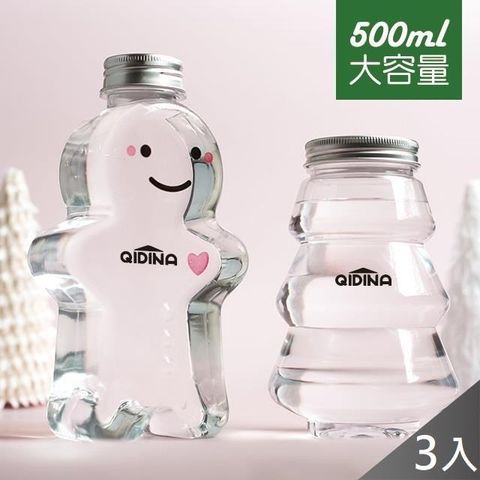 藻土屋 【南紡購物中心】 聖誕限定造型補充瓶500ml-聖誕樹款x3