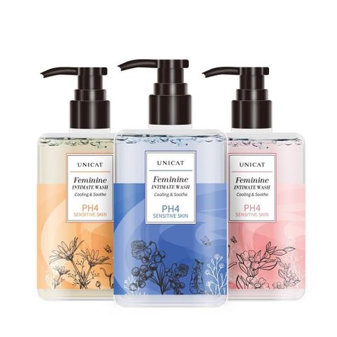 ph4 私密處 清潔露 任選 小白花與黑醋栗 /佛手柑/梔子花 200ml UNICAT變臉貓