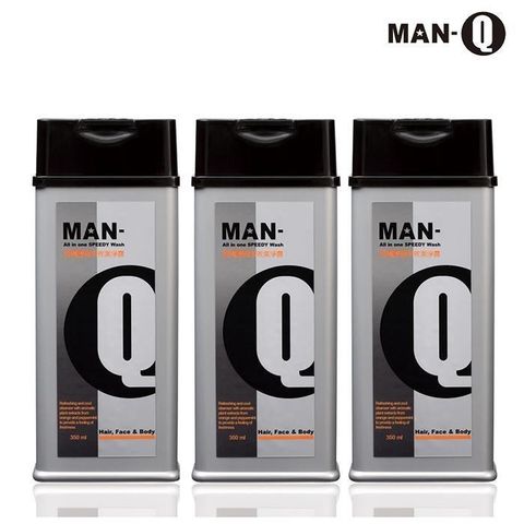 MAN-Q 【南紡購物中心】  S2柑橘薄荷全效潔淨露x3入(350ml/入)