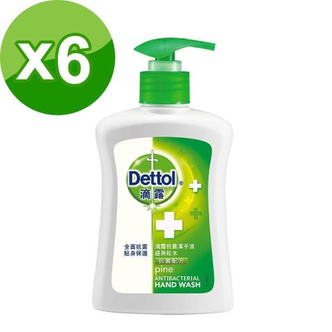 Dettol 滴露 Dettol_滴露經典松木潔手液250ml*6