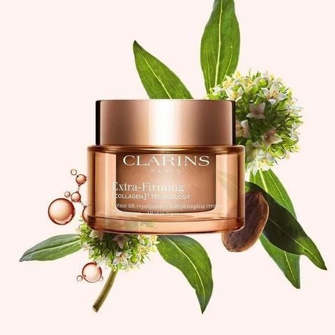 【CLARINS 克蘭詩】煥顏緊緻膠原日霜50ml(一般/潤澤)