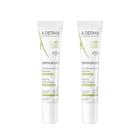 A-DERMA 艾芙美 【南紡購物中心】 Aderma 新葉全效保護護唇霜15ml 2入 特惠瓶