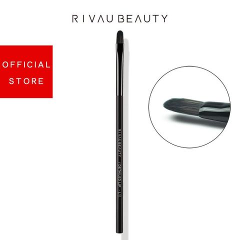 RIVAU BEAUTY 【南紡購物中心】  / L11 細部唇刷-黑色系列 | 化妝刷具 可當細部遮瑕刷 生日禮物