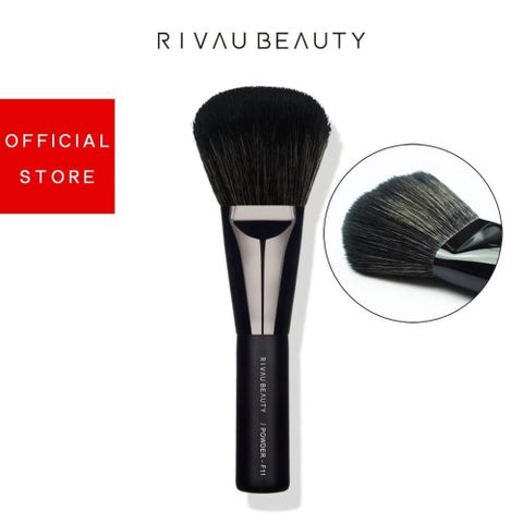 RIVAU BEAUTY 【南紡購物中心】  / F11 大蜜粉刷-黑色系列 | 化妝刷具 可當大修容刷