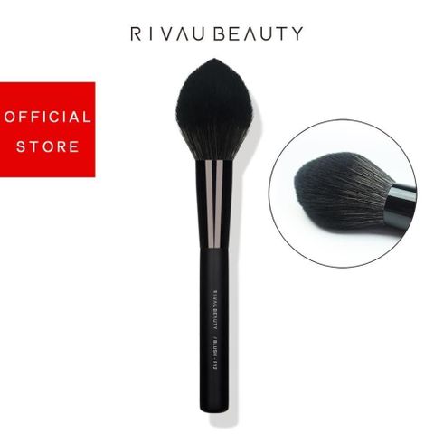 RIVAU BEAUTY 【南紡購物中心】  / F12 腮紅刷-黑色系列 | 化妝刷具 可當蜜粉刷