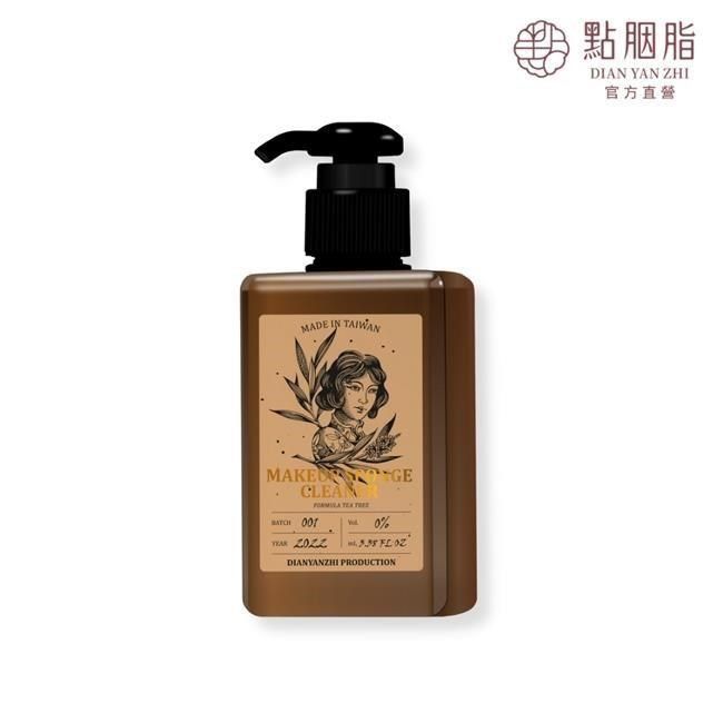  【南紡購物中心】 【點胭脂】茶樹粉撲刷具專用清潔劑100ml