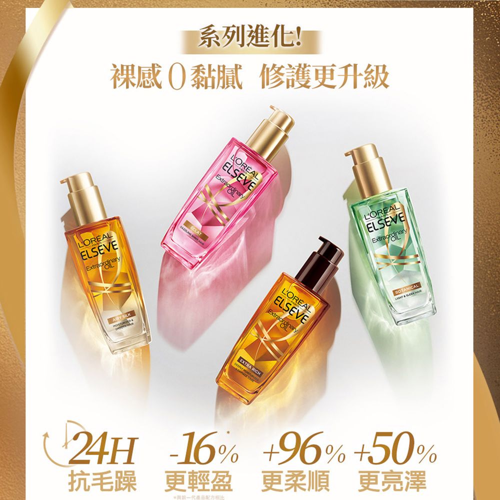 LOREAL Paris 巴黎萊雅 金緻護髮精油 草本/玫瑰任選 100ml 任選 (2入組)