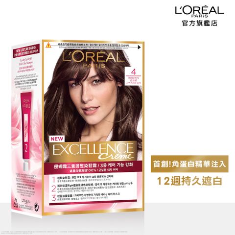 LOREAL Paris 巴黎萊雅 優媚霜三重護髮染髮霜 (全髮蓋白) 多色可選