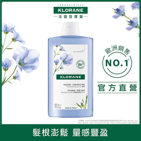 KLORANE 蔻蘿蘭 豐盈澎鬆洗髮精400ml