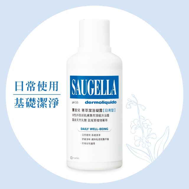 Saugella 賽吉兒  菁萃潔浴凝露加強型500ml+日用型250ml送日用型100ml(製造日期2022.09) 優惠組