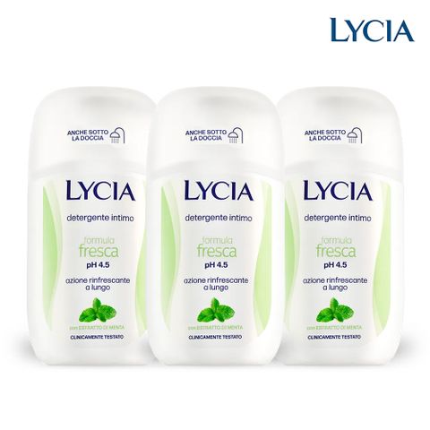 LYCIA 莉舒雅 親密潔浴凝露-清爽薄荷(綠) 200ml 超值3入組