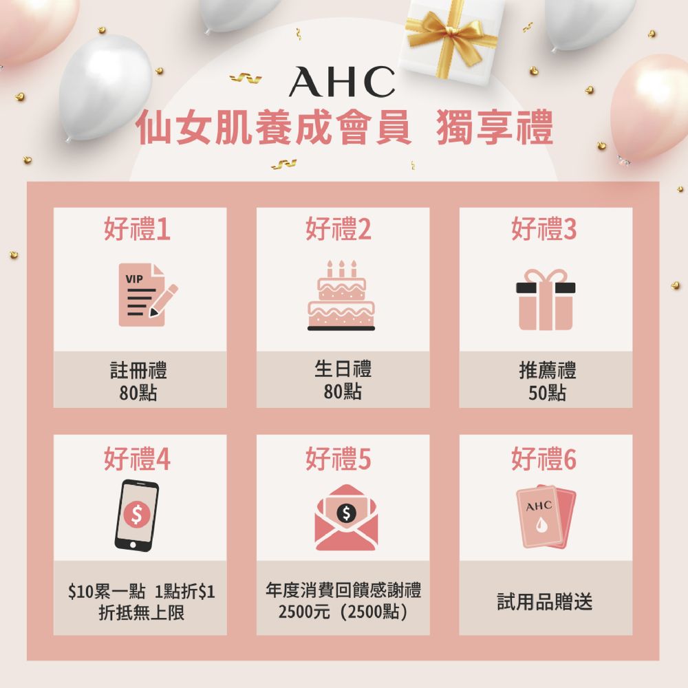 AH500點)試用品贈送