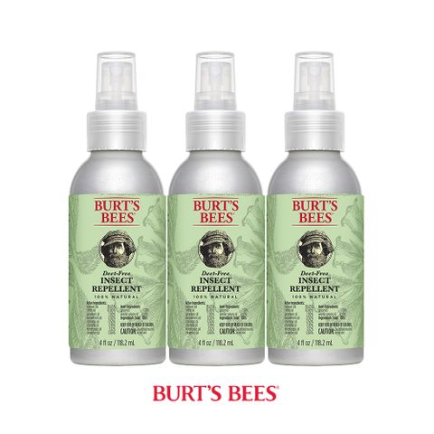 Burt’s Bees 檸檬草防蚊液(革新版) 118.2ml 3入（即期福利品／效期至2025.02)