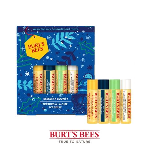 Burt's Bees 蜜蜂爺爺 養蜂大師護唇組 (蜂蠟護唇膏+香草戀乳護唇膏+小黃瓜薄荷護唇膏+椰爺多喝水護唇膏)