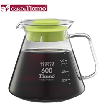 SGS耐熱檢驗合格Tiamo 耐熱玻璃壺 600cc(玻璃把手)-五色(HG2297)