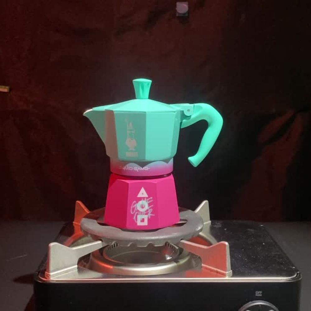 Bialetti 比亞樂堤 魷魚遊戲聯名限量款-經典摩卡壺MOKA-3杯份