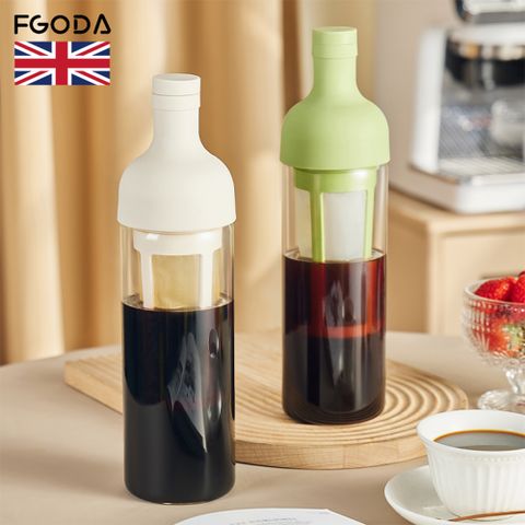 【英國FGODA】酒瓶造型冷泡冷萃咖啡壺-多色可選
