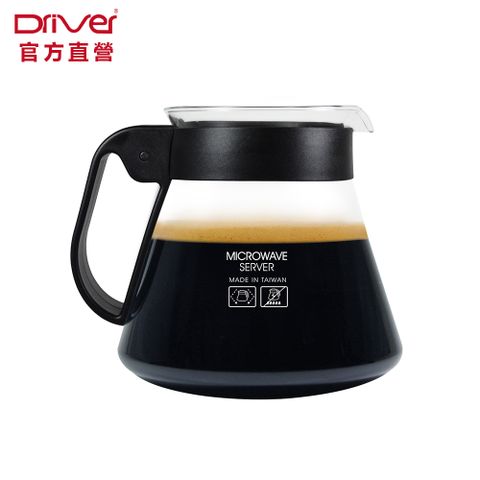 Driver 黑把耐熱玻璃壺-600ml