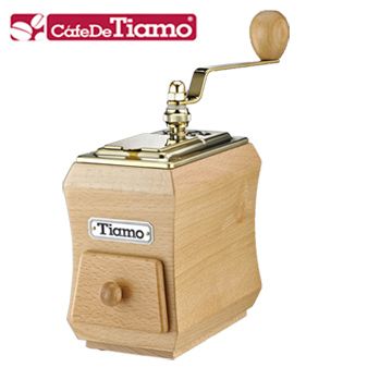 CNC雕刻鍛造刀盤Tiamo NO.1頂級手搖磨豆機鈦金款 (HG6124)