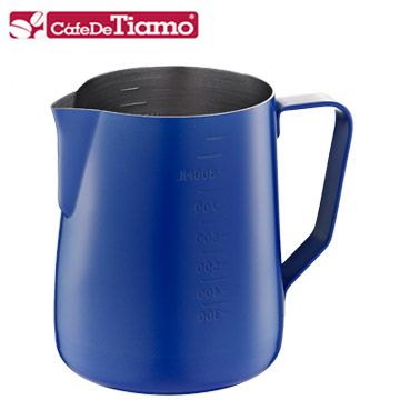 Tiamo 專業內外刻度不鏽鋼拉花杯950cc-不沾塗層(HC7088)