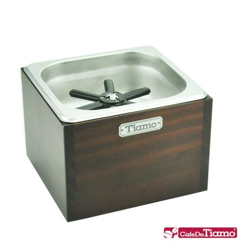 Tiamo 專業洗杯器渣桶附木盒-中型(BC2408)