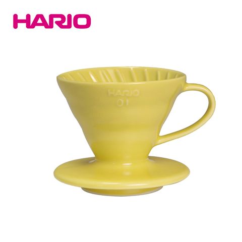 HARIO V60檸檬黃01彩虹磁石濾杯 VDC-01-YEL-EX(1~2杯份用)