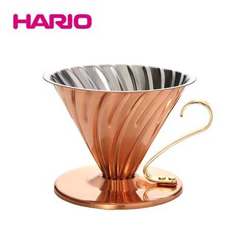 HARIO授權特約經銷商HARIO V60純銅濾杯 1-4杯份 VDPR-02-CP
