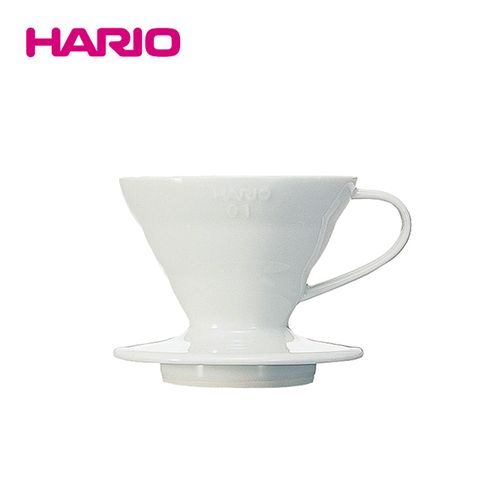 日本授權特約經銷商HARIO V60白色01磁石濾杯 VDC-01W