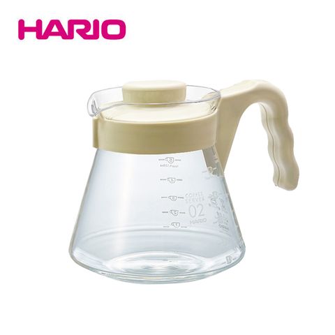 HARIO授權經銷商HARIO V60好握02奶茶色咖啡壺 700ml VCS-02-IV-TW