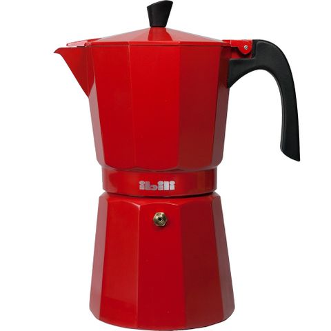 《IBILI》Bahia義式摩卡壺(紅3杯) | 濃縮咖啡 摩卡咖啡壺