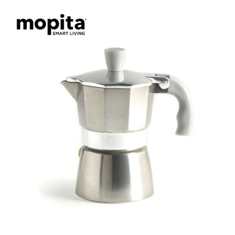 【義大利MOPITA莫比塔】摩卡壺/咖啡壺 銀色 3杯份