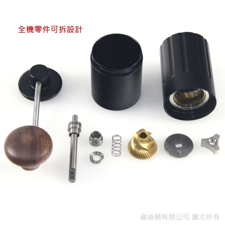 MILA  第二代達人攜帶型手搖磨豆機(不鏽鋼磨芯)-炫銀+咖啡篩粉器