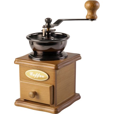 《IBILI》復古手搖咖啡磨豆機(原木色) | 咖啡研磨機 手動磨粉機